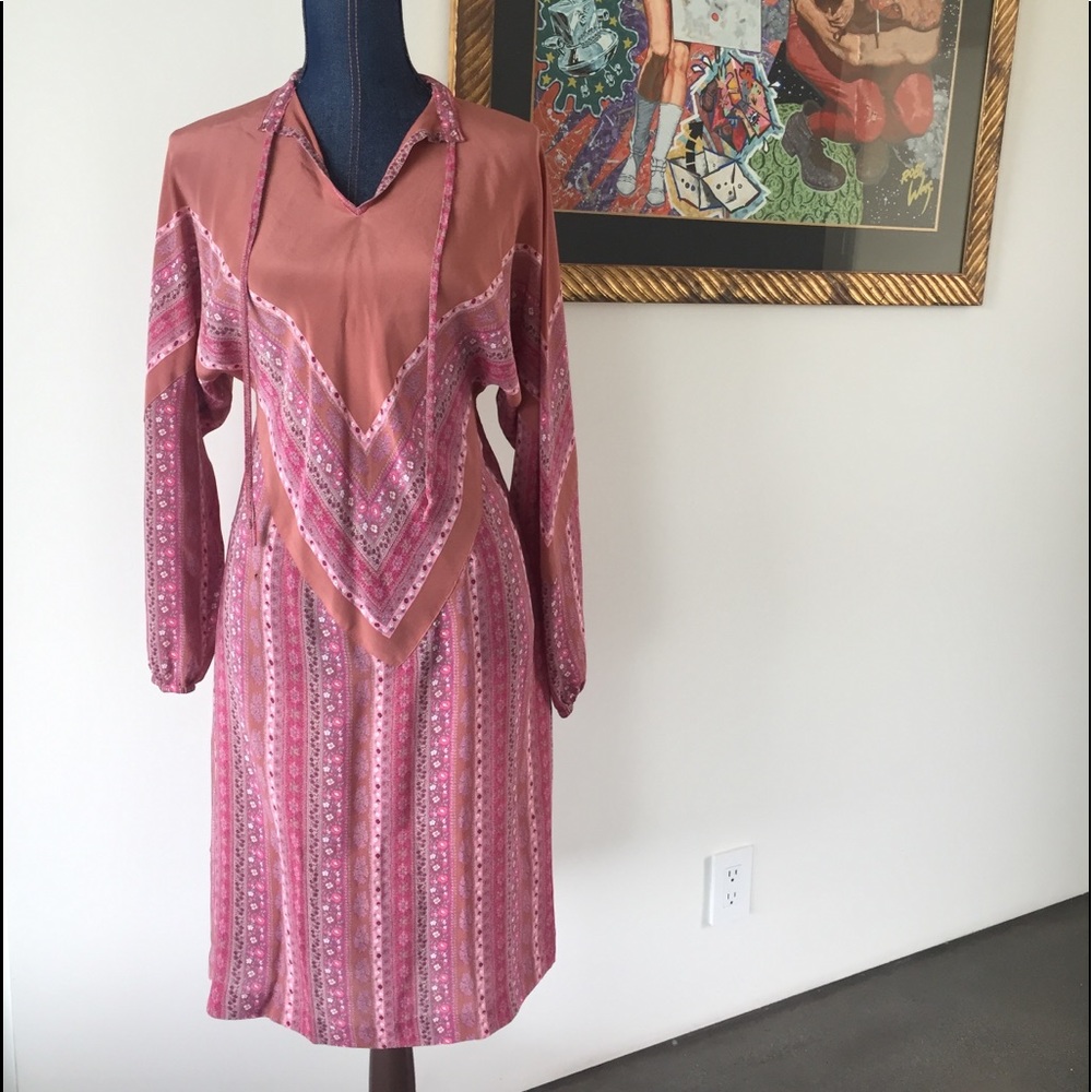 Vintage Silk dress Alta Moda beautiful condition
